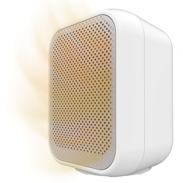 Cecotec ReadyWarm 1500 Max Ceramic Calefactor Ceramico de Sobremesa - Potencia de 1500W - Termostato Regulable - 3 Modos de Calor - Seguridad Integrada - Uso en Interiores - Color Blanco