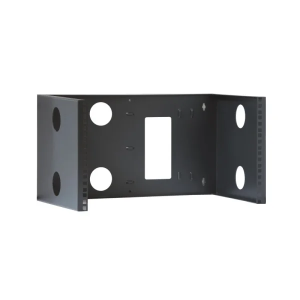 WP ROA-04603-Bu Bastidor Mural Abierto 4U - Estructura de Acero Resistente - 500x305x178mm - Color Negro