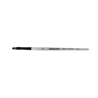 Daler Rowney Graduate Pincel Multitecnica - Pelo Sintetico - Mango Corto - Lengua de Gato Nº6 · Pack de 3 uds.