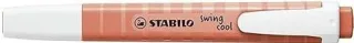 Stabilo Swing Cool Pastel Marcador Fluorescente - Cuerpo Plano - Punta Biselada - Trazo entre 1 y 4mm - Tinta con Base de Agua - Color Coral Meloso · Pack de 10 uds.