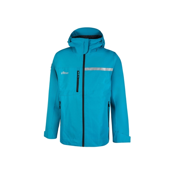 Upower Tutendo Chubasquero Impermeable con Grafeno - Talla 2XL - Termorregulador, Bacteriostatico, Costuras Termoselladas, Capucha Ajustable, Detalles Reflectantes, Multiples Bolsillos - Col