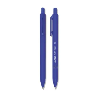 Alpino Soft Touch Boligrafo Retractil - Punta 1mm - Tacto Suave - Tinta Azul - Color Azul · Pack de 24 uds.