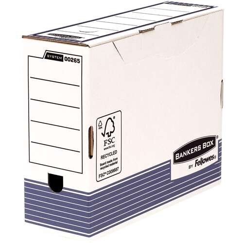 Fellowes Bankers Box Caja de Archivo Definitivo 100mm A4 - Montaje Automatico Fastfold - Carton Reciclado Certificacion FSC · Pack de 10 uds.