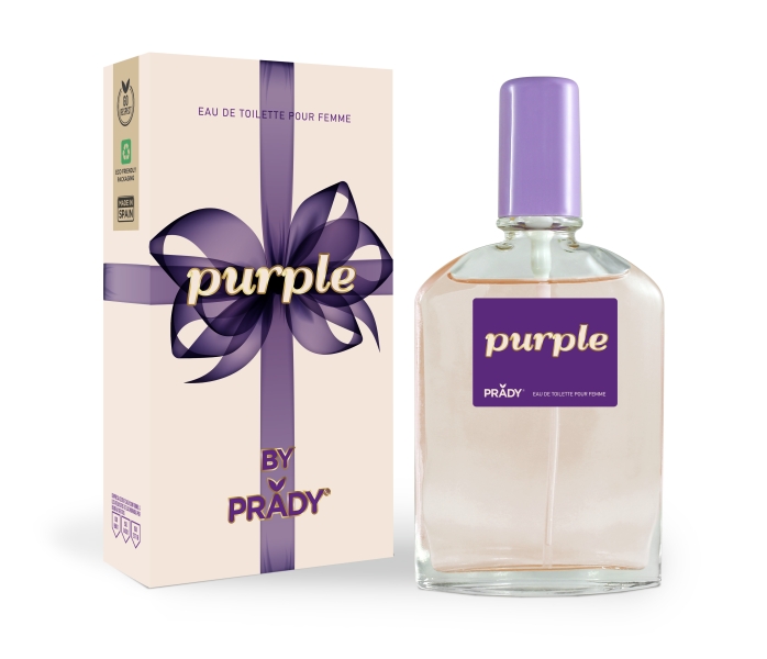 Prady Colonia de Mujer Purple - Frasco de 90 ml - Spray Pulverizador