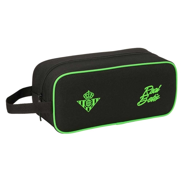 Safta Real Betis Balompie Zapatillero - Capacidad 7L - Asa de Mano Lateral - 34x15x14cm - Color Negro y Verde