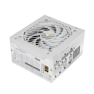 Mars Gaming MPB750PSI Fuente de Alimentacion ATX - 750W - 80 Plus Gold - Ventilador 140mm - Silencioso 12dB - Cableado Modular - Cables Planos Texturizados - 150x160x85mm - Color Blanco