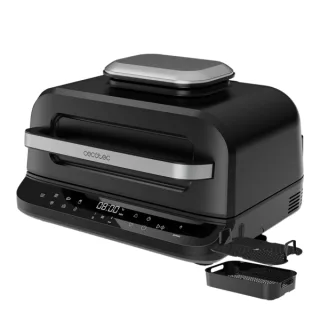 Cecotec Cecofry FireDome 6000 Freidora sin Aceite - 2400W - 4 Niveles de Grill - 6 Modos de Coccion - Capacidad 6L - Incluye Accesorios - Termostato Ajustable - Sistema Anti Humo - Color Neg