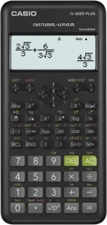 Casio FX-82ES PLUS-2 Calculadora Cientifica Pantalla LCD 12 Digitos - 252 Funciones - Factorización de Numeros Primos, Numeros Enteros Aleatorios, Combinacion y Permutacion etc... - Tapa Pro