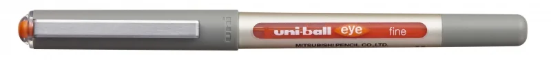 Uni-ball Eye Fine UB-157 Boligrafo de Tinta Liquida - Punta de Bola 0.7mm - Tinta Resistente al Agua y Luz - Sistema de Control de Tinta - Color Naranja · Pack de 12 uds.