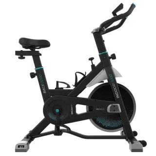 Cecotec Drumfit Indoor 13000 Race Bicileta Estatica - Pantalla LCD - Volante de 13kg - Sillin Regulable - Resistencia Ajustable - Pulsometro - Soporte para Dispositivos y Botella - Color Neg