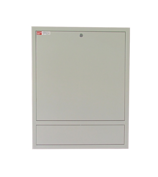 WP RWN-02601-W Armario Mural Vertical 4U - Cerradura de Seguridad con Llave Tubular - 600x150x750mm - Color Blanco
