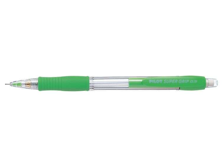 Pilot Portaminas SuperGrip H185 - Trazo 0.5mm - Mina HB - Cuerpo Verde Claro · Pack de 12 uds.