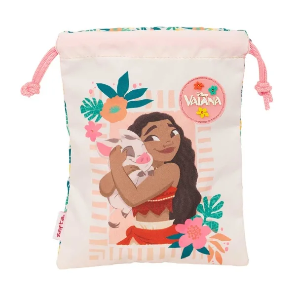 Safta Vaiana Minisaco con Cordon de 1L - 200x250mm - Color Verde