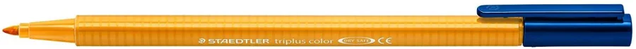 Staedtler Triplus Color 323 Rotulador de Punta Fina - Trazo 1mm Aprox - Tinta Base de Agua - Color Naranja Claro · Pack de 10 uds.