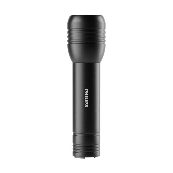 Philips Linterna LED - Funcion Powerbank - IPX4 - 200 Lumenes - Recargable - Color Negro