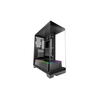 Mars Gaming MC-PRISMA Caja Torre ATX - Iluminacion ARGB Lateral y Frontal - Triple Cristal Templado - Soporte para Refrigeracion Liquida hasta 360mm - 7 Ranuras de Expansion - 525x449x230mm