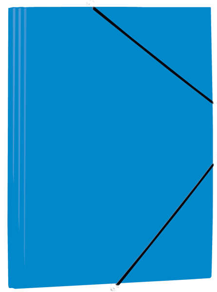 Mariola Carpeta de Polipropileno con Solapas 450 Micras - Formato Folio - Medidas 34x25cm - Cierre con Goma Elastica - Color Azul · Pack de 12 uds.
