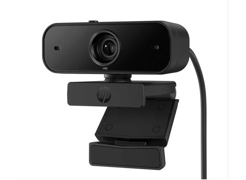 HP 435 Webcam Full HD 1080p - Autofoco - Correccion Automatica de Luz y Color - Campo de Vision 85° - Doble Microfono con Reduccion de Ruido - Giro 360° y Inclinacion 15° - Cubierta de Priva
