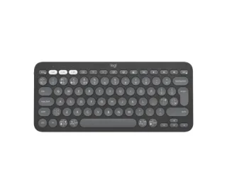 Logitech Pebble Keys 2 K380s Teclado Inalambrico - Bluetooth + RF Logi Bolt - Teclas Silenciosas de Perfil Bajo - Easy‑Switch para 3 Dispositivos - Formato Mini QWERTY - Bateria hasta 36 Mes