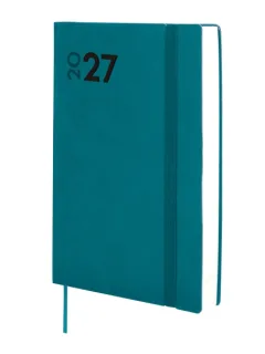 Finocam Dynamic Mara Agenda Profesional - Anual 2027 - 1 Dia por Pagina - Formato Y10 - 140x204mm - Goma Elastica - Tapa Blanda de PU - Esquinas Microperforadas - Papel de 80g/m2 - Color Tur