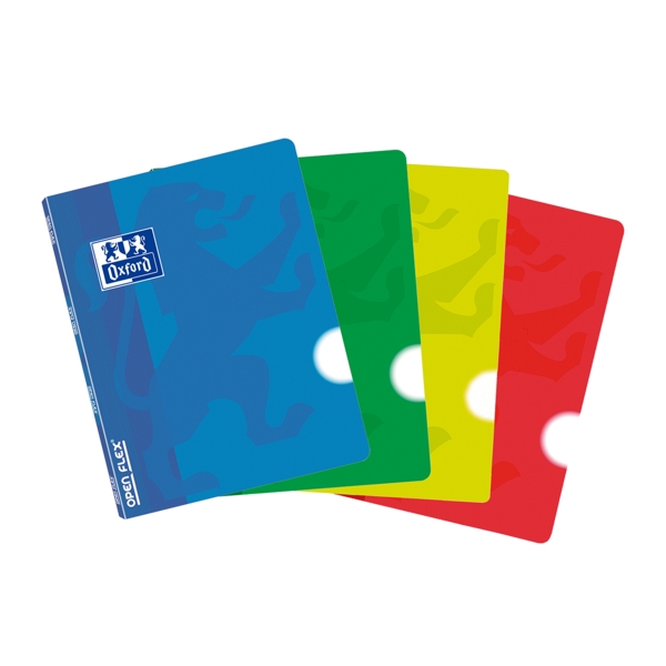 Oxford School Classic Openflex A5 - Tapa de Plastico - Libreta Grapada - Liso - 48 Hojas - Colores Surtidos · Pack de 10 uds.