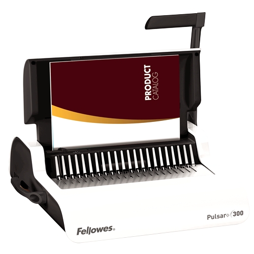 Fellowes Pulsar+ 300 Encuadernadora Manual A4 para Canutillo de Plastico - Perfora hasta 20 Hojas - Encuaderna hasta 300 Hojas