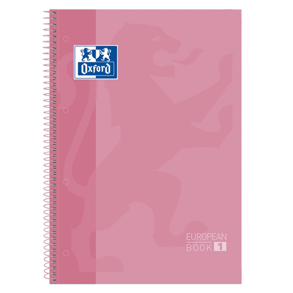 Oxford School Classic A4+ Europeanbook - Tapa Extradura - 80 Hojas - Color Rosa Chicle · Pack de 5 uds.