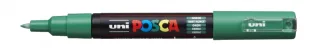 Posca PC-1M Marcador de Pintura - Punta Conica 0.7mm - Tinta Base al Agua - Resistente a la Luz - Color Verde · Pack de 6 uds.