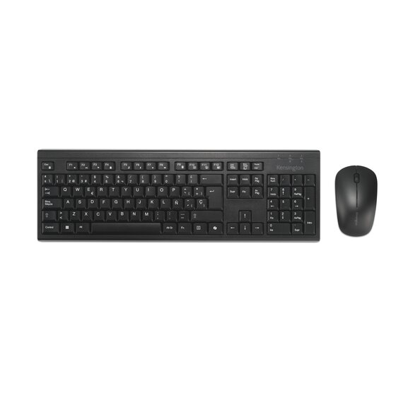 Kensington Kit de Teclado Inalambrico y Raton Inalambrico Bluetooth, USB 2.4GHz - Recargables - Teclado con Tecla Copilot - Indicadores LED - Color Negro