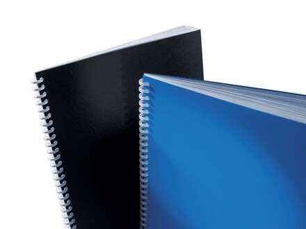 GBC PolyClearView Pack de 100 Tapas de Encuadernar A4 - 500 Micras - Color Negro