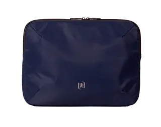 Oxford Identity Executive Funda/Maletin para Portatiles hasta 15.5" - 2 Compartimentos y 4 Bolsillos - Cierre de Cremallera - 38x29x5cm - Color Azul Marino