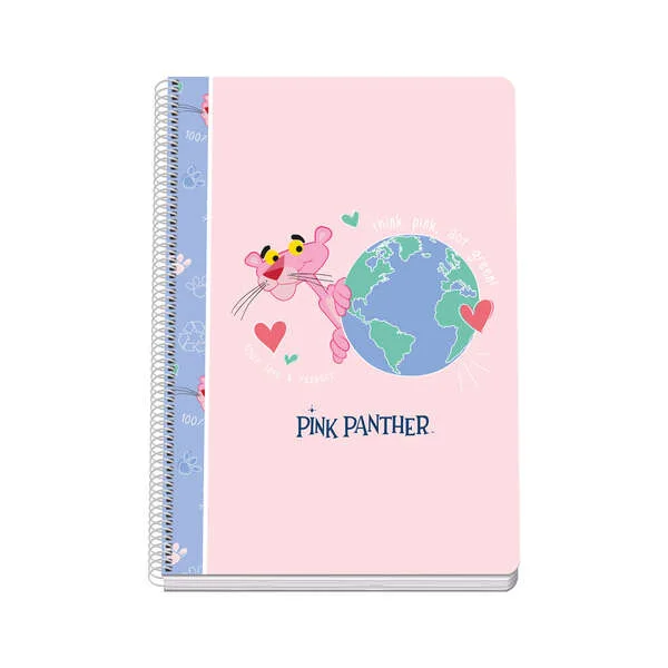 Dohe Cuaderno Tamaño Folio - Cubierta en Cartulina Contracolada - Impresion a Todo Color - Plastificado Brillo - Guardas Impresas - Encuadernado en Espiral Metalico Blanco