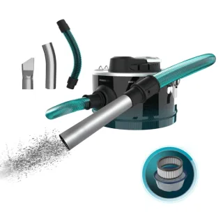 Cecotec Conga Ash 2000 Home Aspirador de Cenizas - 800W - Acero Inoxidable - Capacidad 10L - Tubo Reforzado Metalico - Boquilla de 38mm - Incluye Manguera y Accesorios - Color Negro y Azul