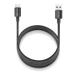 NGS CABLE CARGA RAPIDA USB-A A USB-C 1M NEGRO