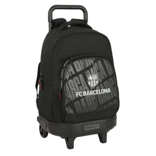 Safta F.C.Barcelona Mochila con Carro - Extraible - Bolsillo Frontal - Portabotellas - Tirador Doble - Hombreras Acolchadas - Asa Acolchada - Tarjeta ID - 33L - 330x220x450mm - Color Negro
