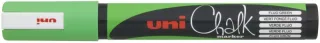 Uni-ball PWE-5M Marcador de Tiza Liquida - Punta Conica 1.8-2.5mm - Borrado en Humedo - Resistente a la Lluvia - Color Verde · Pack de 6 uds.