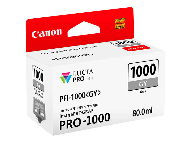 Canon PFI1000 Gris Cartucho de Tinta Original - 0552C001/PFI-1000GY