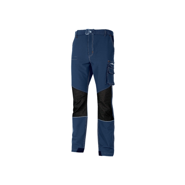 Upower Ibiza Pantalon de Trabajo Confortable - Talla 2XL - Tejido Tecnico Elastico, Bolsillos Inteligentes, Cinturon Integrado, Detalles Reforzados, Cinta Reflectante, Triple Costura - Color