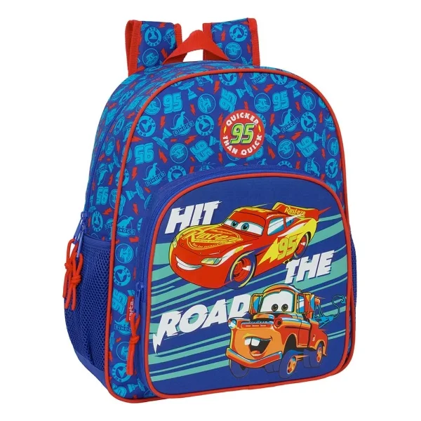 Safta Cars Mochila - Adaptable a Carro - Bolsillos Laterales - Doble Tirador - Hombreras Acolchadas - Asa Superior - 15L - 320x120x380mm - Color Azul