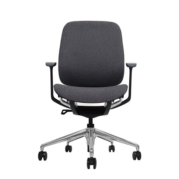 Cromad Zenith Collection Silla de Oficina - Piston de Gas de Grado 4 - Respaldo Ergonomico - Reposabrazos Ajustables - Color Negro