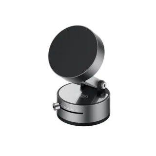XO C170 Soporte Magnetico de Coche para Smartphones - Fijacion por Vacio - Rotacion 360º - Boton de Liberacion - Aro Metalico Incluido - Color Negro