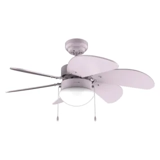 Cecotec EnergySilence Aero 3600 Vision Full Purple Ventilador de Techo con 6 Aspas y Lampara Integrada - 50W - Diametro de 36" - 3 Velocidades - Modo Invierno - Control por Cadena - Color La