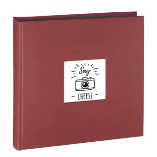 Hama Fine Art Album de Fotos - 100 Paginas Negras - Tapa de Papel - 30x30cm - Color Rojo