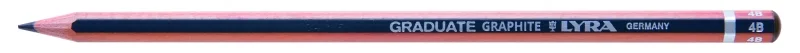 Lyra Graduate Lapiz de Grafito - Hexagonal - Graduacion 4B - Color Gris Oscuro · Pack de 12 uds.