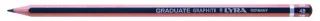 Lyra Graduate Lapiz de Grafito - Hexagonal - Graduacion 4B - Color Gris Oscuro · Pack de 12 uds.