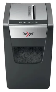 Rexel Momentum X312-SL Slimeline Destructora de Papel Manual Corte Confeti P-3 - Destruye hasta 12 Hojas - Funcionamiento Ininterrumpido 6min - Papelera de 23L - Color Gris/Plata