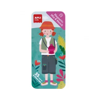Apli Caja Metalica de Iman Tropical - 35 Magnets - Fomenta Observacion e Imaginacion - Aumenta Concentracion y Atencion - Ideal para Mayores de 3 Años