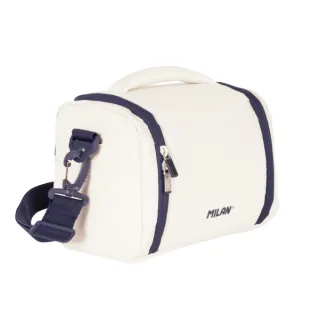 Milan 430 Since 1918 Bolsa Isotermica Porta Alimentos de 5L - Gran Capacidad - Apertura Total - 24.5x20x16cm - Color Beige