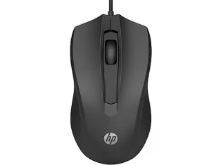 HP 105 Raton USB- Sensor Optico 1600 DPI - Diseño Ambidiestro Ergonomico - 3 Botones con Rueda de Desplazamiento - Ligero y Duradero - Color Negro