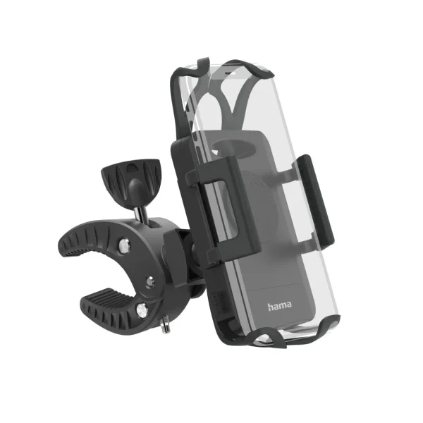 Hama Strong Soporte de Bicicleta para Smartphone - Ancho Dispositivo de 5 a 9cm - Peso Max 230g - Universal - Manillares hasta 3cm - Color Negro